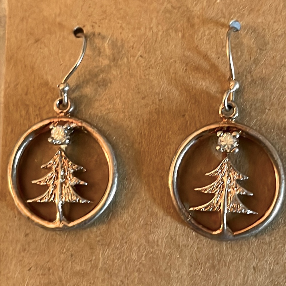925 Dangly Tree Earrings